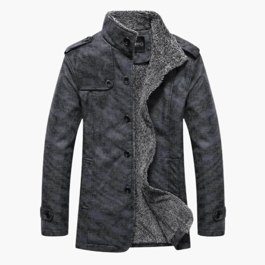 Men's Winter Jacket with Fleece Lining – Stylish Casual Jacket for Cold Days