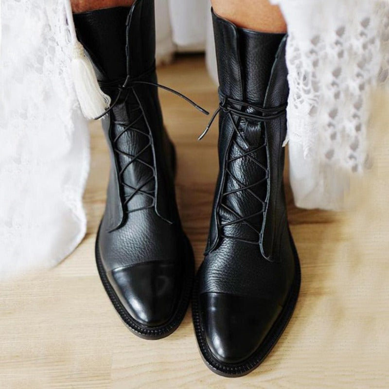 Women's Lace-up Boots Classic & Fashionable – Comfortable Ankle Boots For Every Occasion