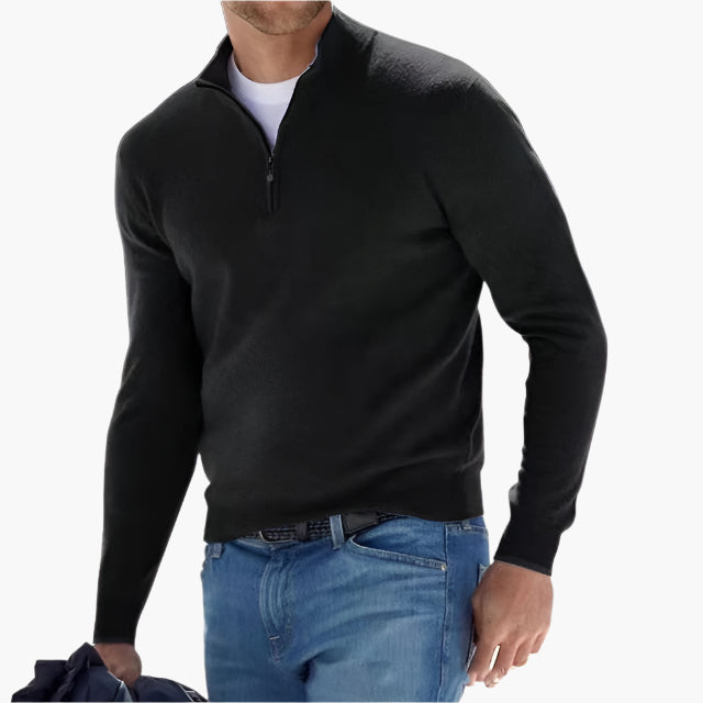 Men's Half-Zip Knitted Sweater – Modern & Comfortable For Every Occasion
