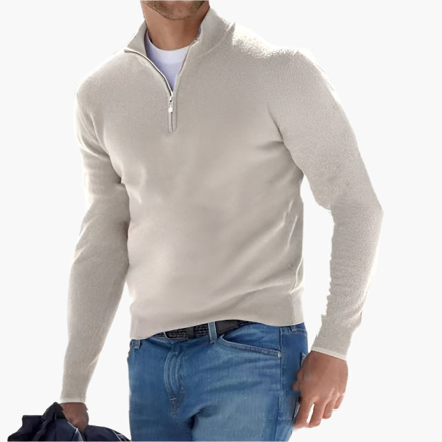 Men's Half-Zip Knitted Sweater – Modern & Comfortable For Every Occasion