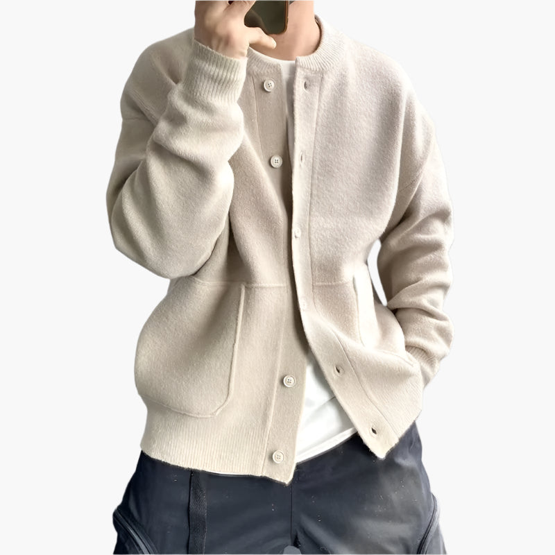 Men's Cardigan Casual Stylish Knitted Vest for Daily Use