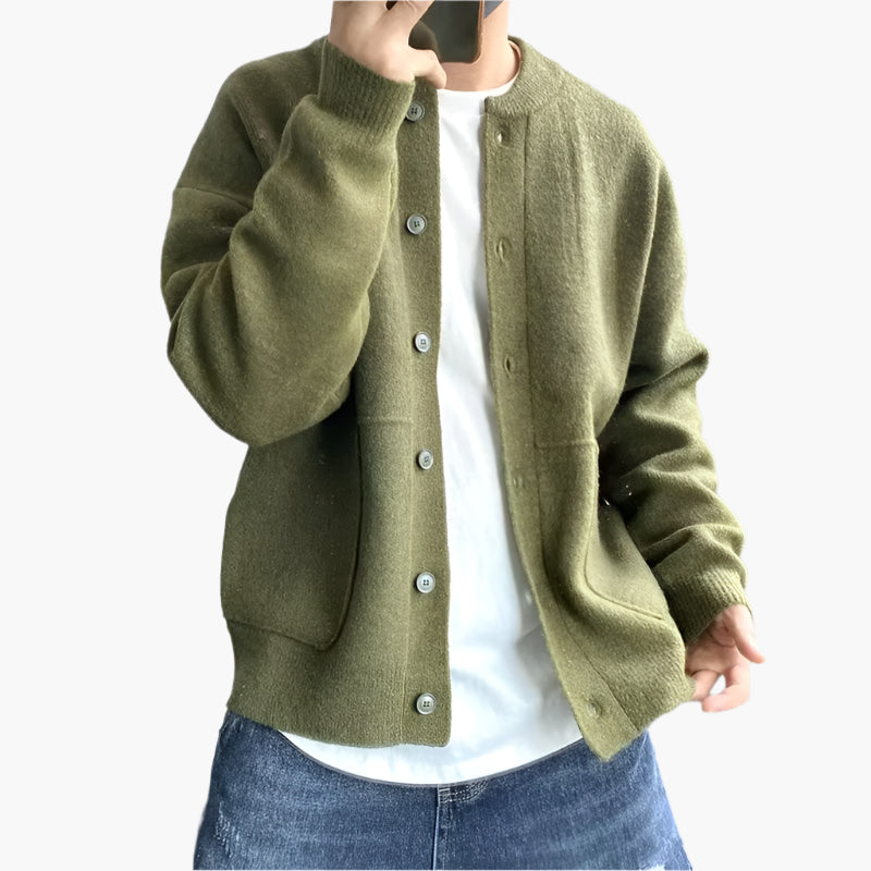 Men's Cardigan Casual Stylish Knitted Vest for Daily Use