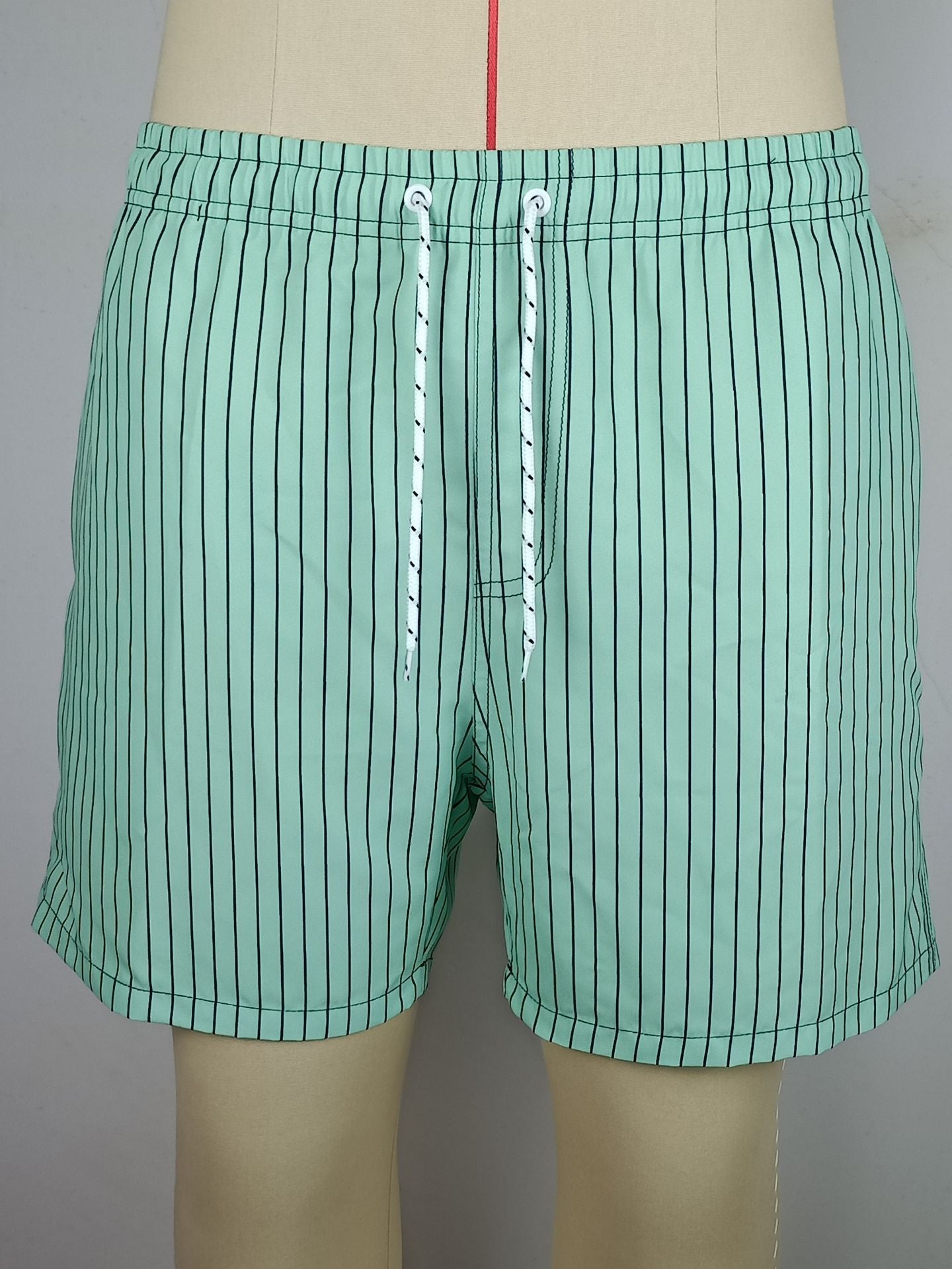 Heren Zwemshorts met Strepen – Comfortabele Strandshorts voor Zomer en Vrije Tijd