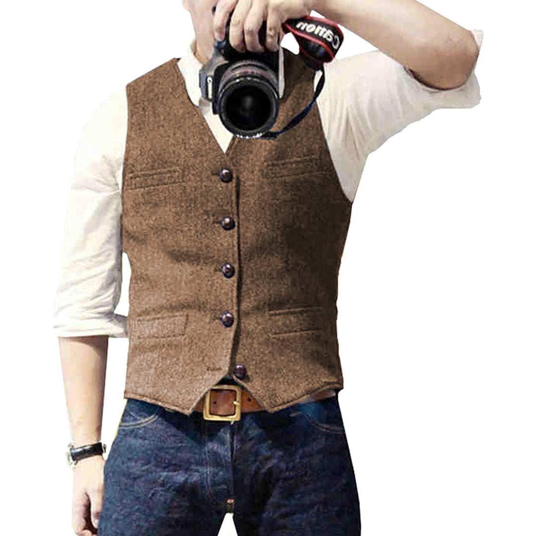 Heren Gilet Casual Klassiek Stijlvol – Perfect voor Elke Gelegenheid