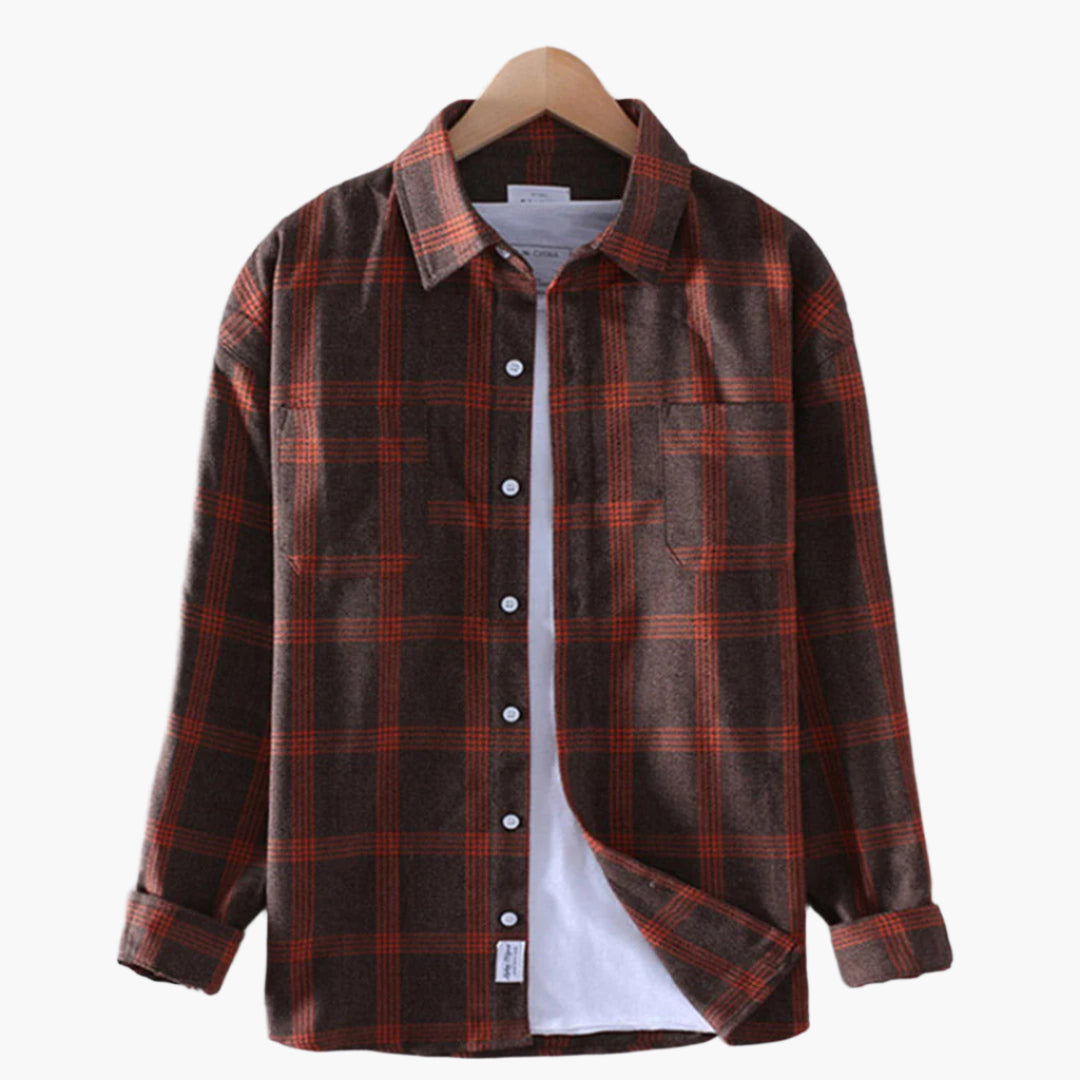 Men's Shirt Casual Checkered Pattern Stylish for Daily Use