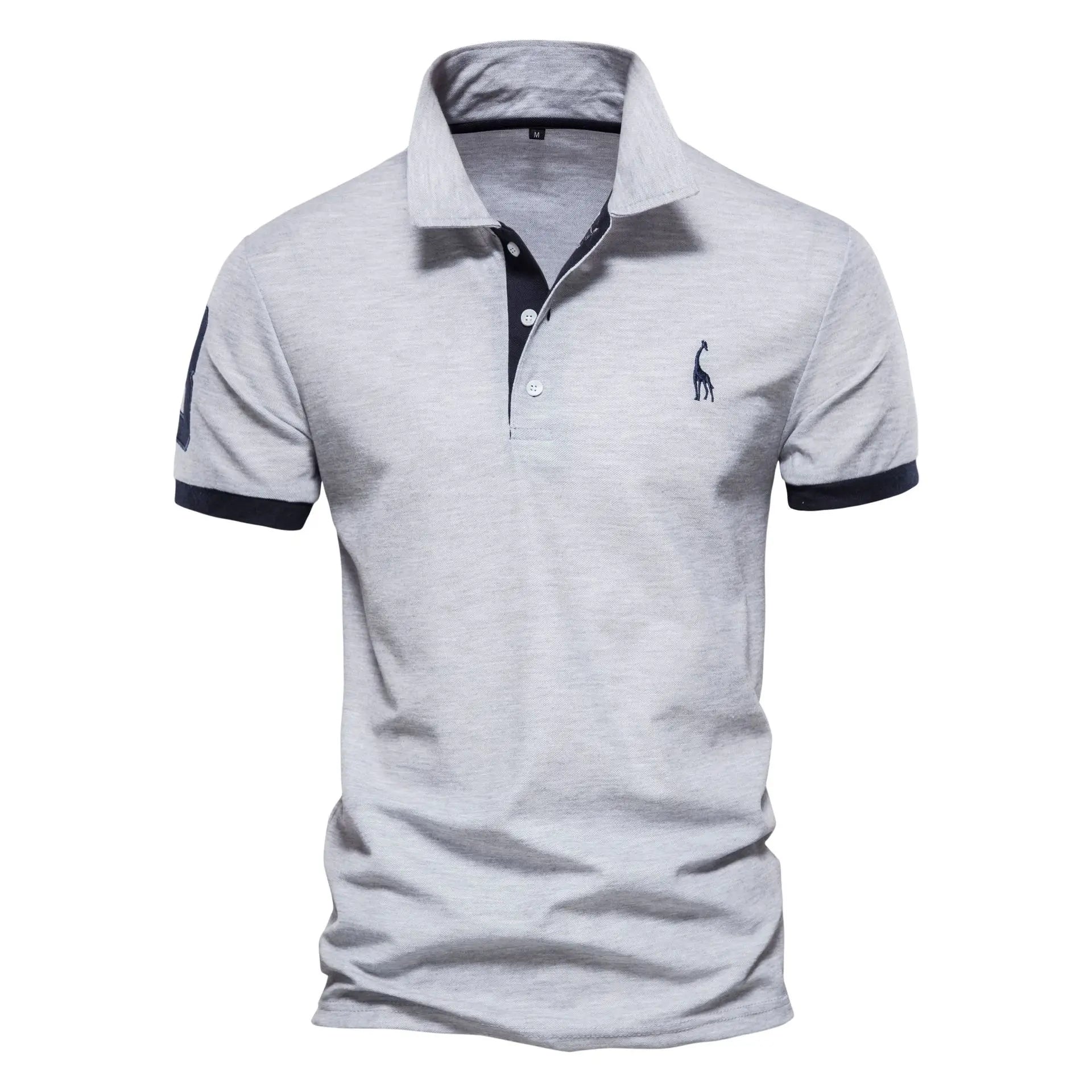 Men's polo shirt with contrasting collar – timeless polo for work, golf & leisure