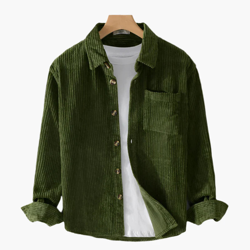 Men's Corduroy Shirt Casual Stylish For Daily Use
