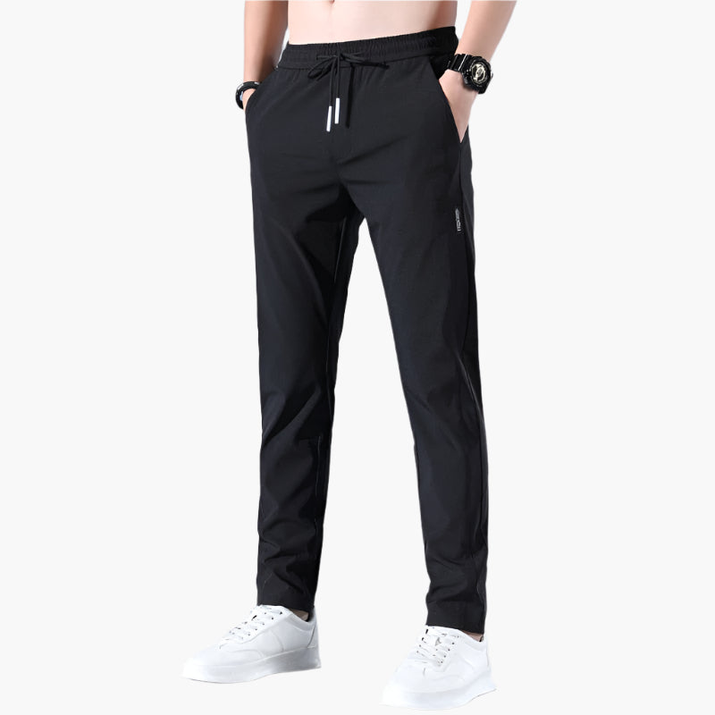 Men's Jogging Pants Slim Fit – Sporty Casual Pants with Elastic Waist – Comfortable and Breathable for Daily Use