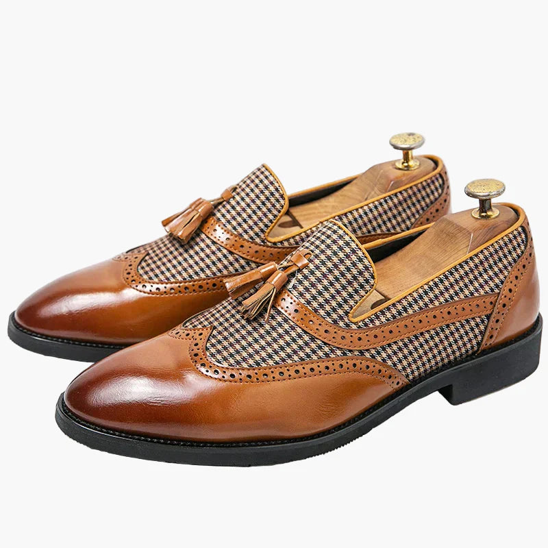 Heren Luxe Klassieke Loafers met Kwastjes – Elegante Instappers voor Zakelijk en Formeel Gebruik