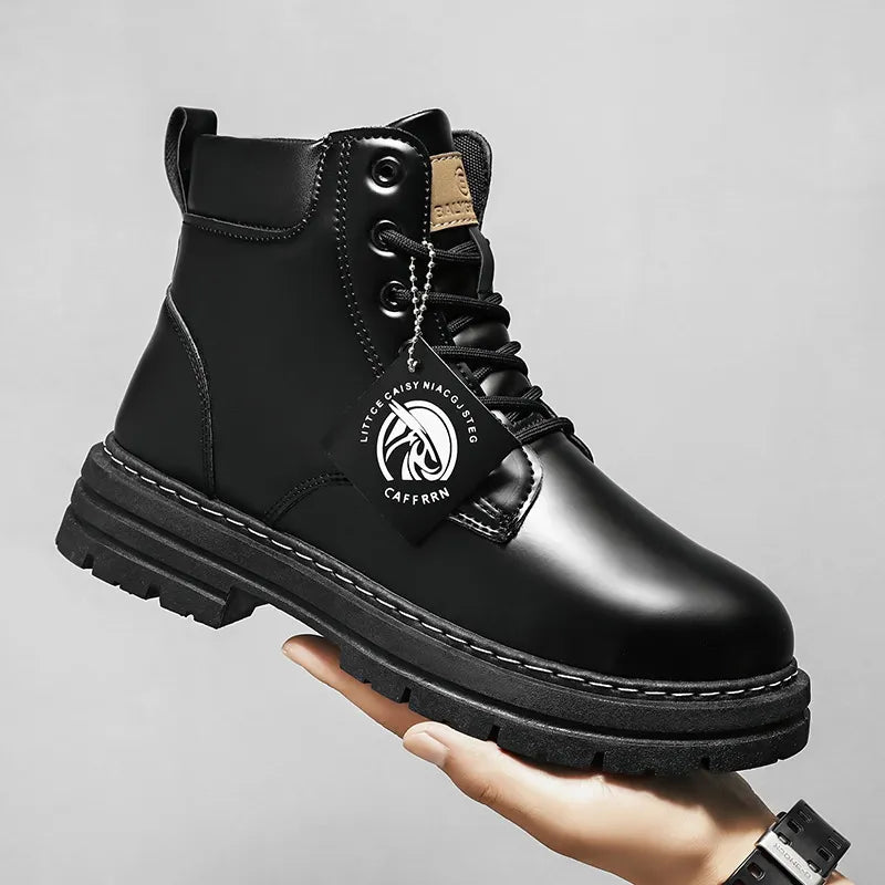Heren Outdoor Enkelboots – Robuuste Mode Laarzen voor Avontuur en Dagelijks Gebruik