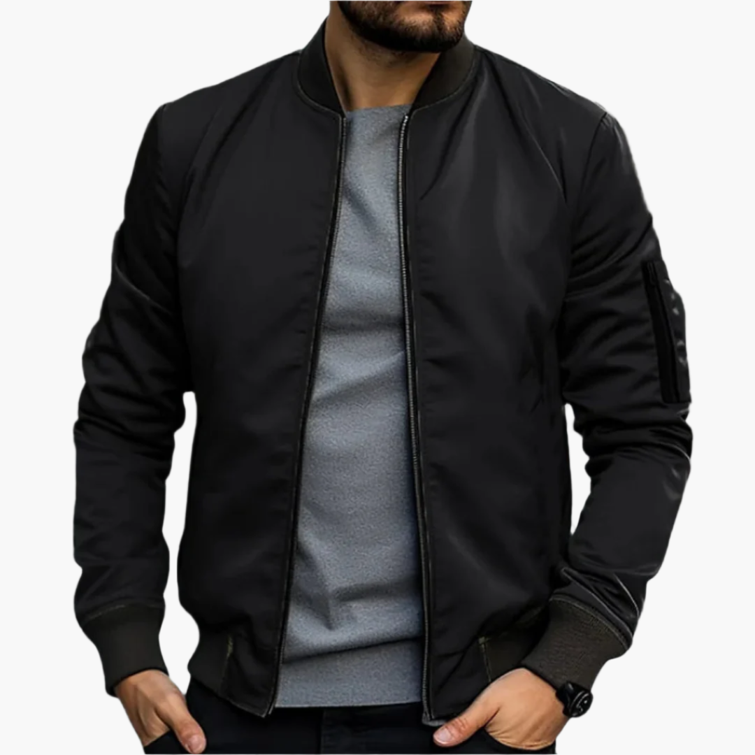 Men's Bomber Jacket for Transitional Season – Stylish and Comfortable, Casual and Business