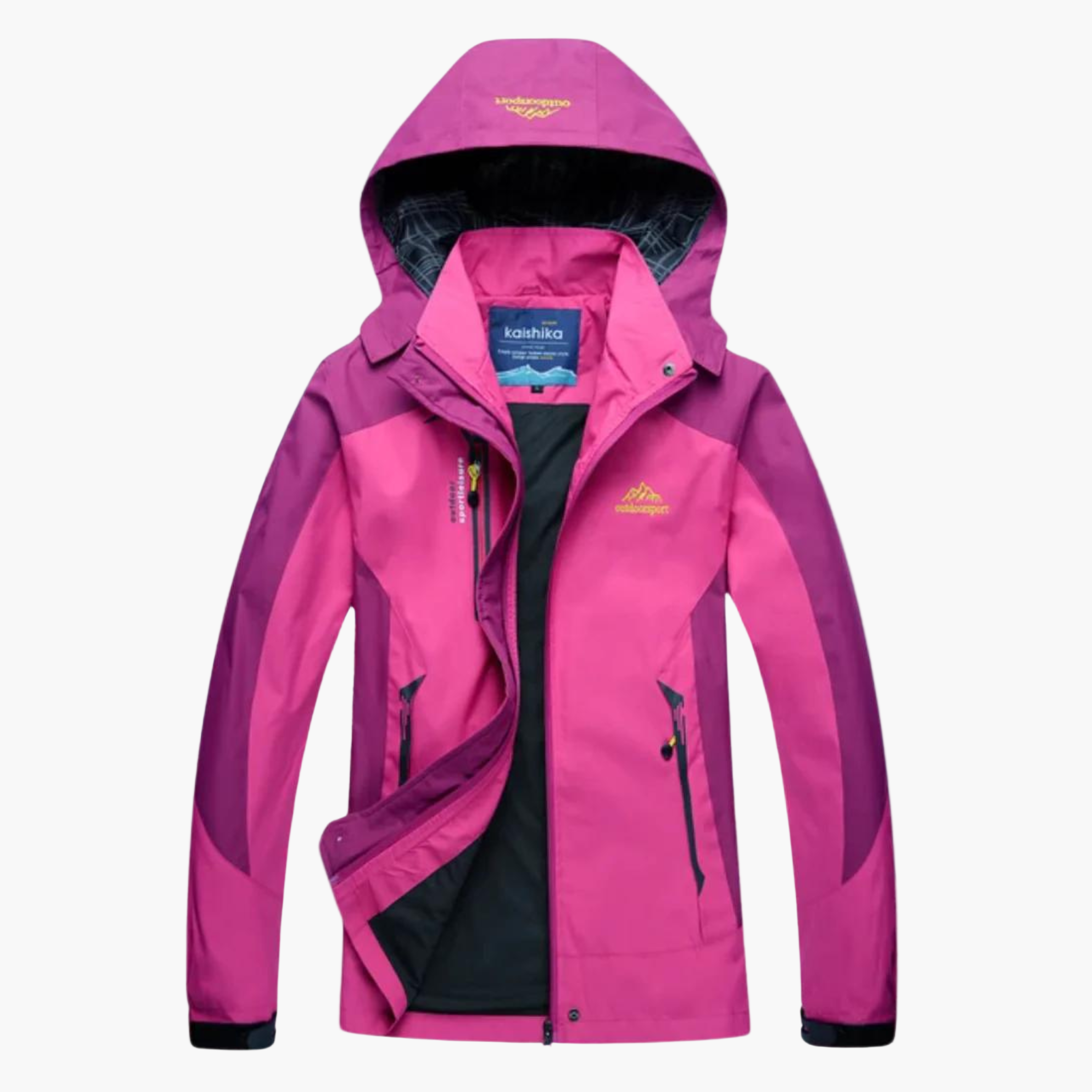 Women's Outdoor Jacket Breathable Waterproof Hiking Jacket With Hood