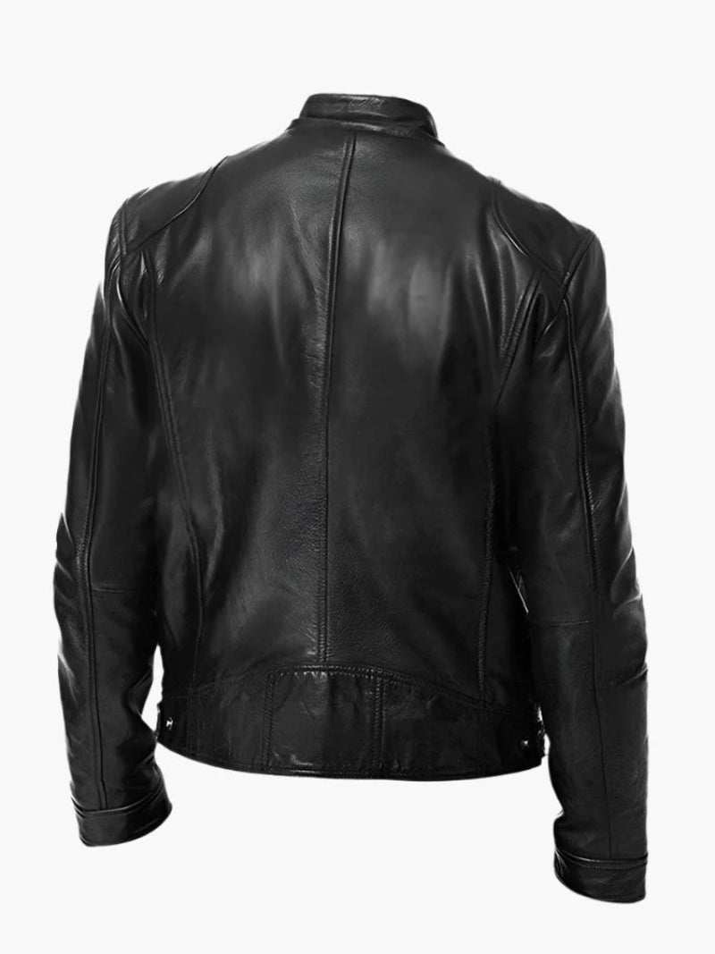 Men's biker jacket – stylish coat for a tough look