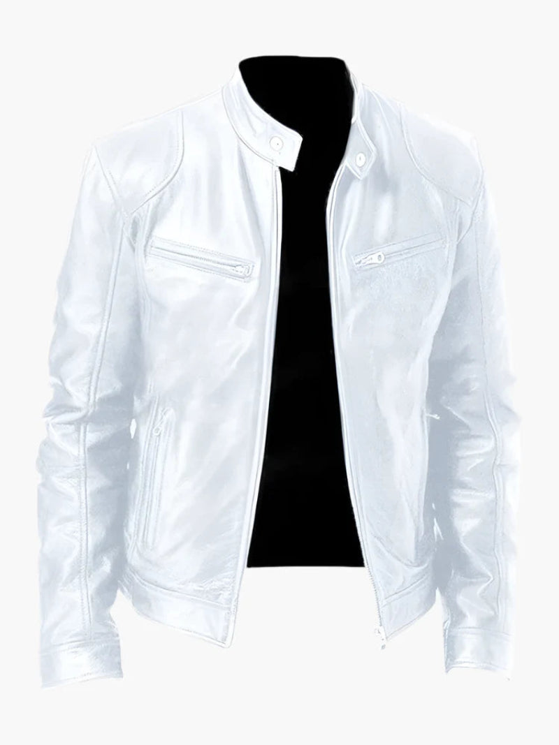 Men's biker jacket – stylish coat for a tough look