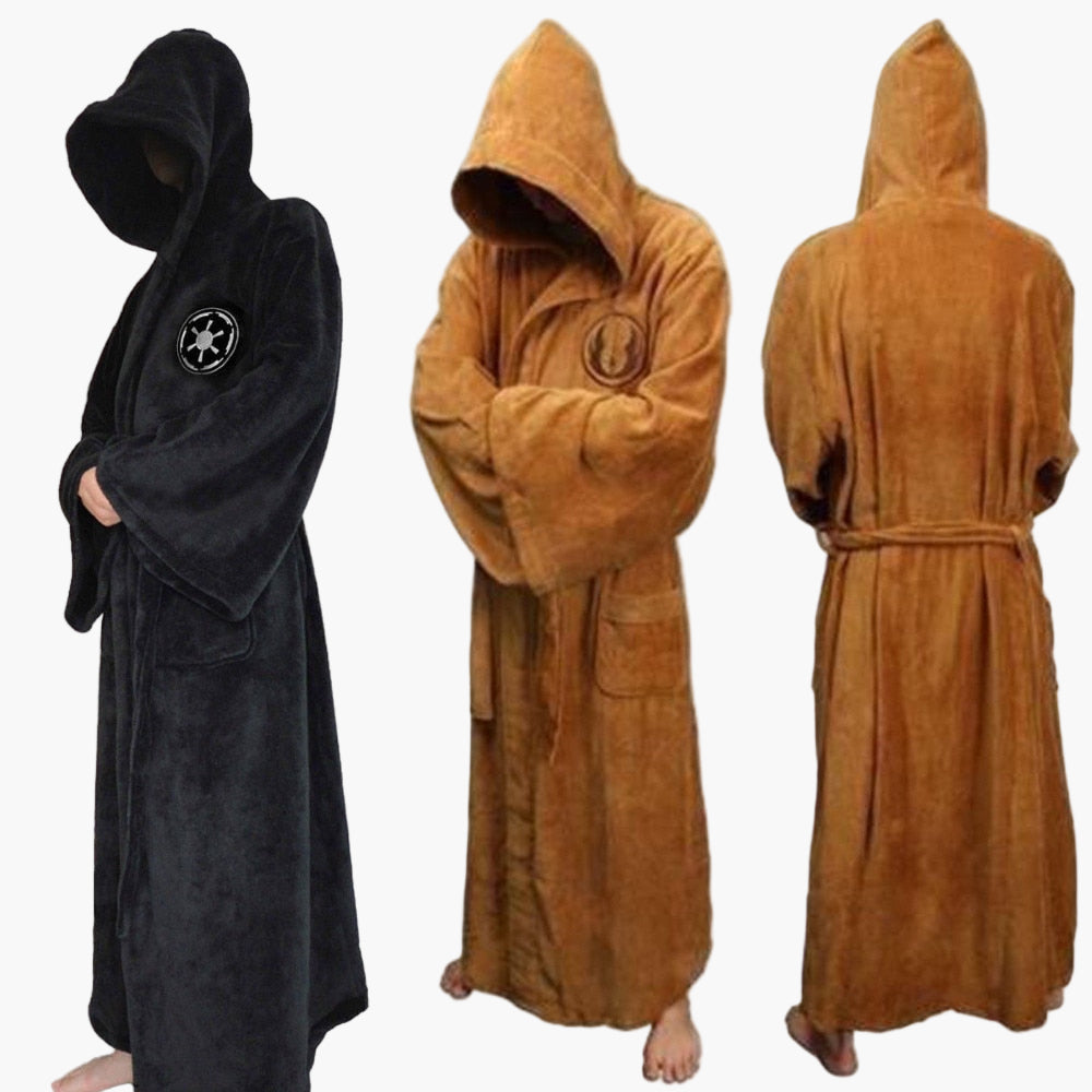 Men's Star Wars Bathrobe with Hood – Comfortable Cosplay Lounge Robe