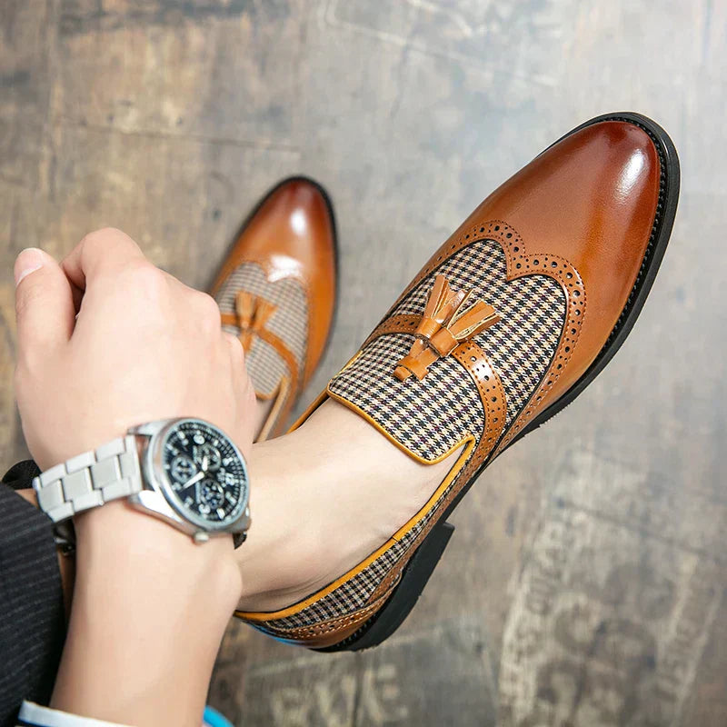 Heren Luxe Klassieke Loafers met Kwastjes – Elegante Instappers voor Zakelijk en Formeel Gebruik