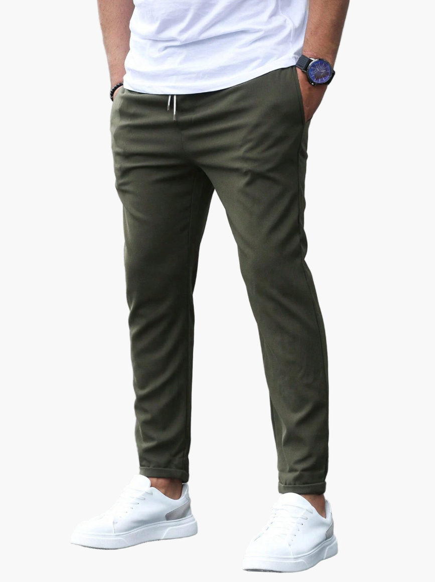 Men's Jogging Pants with Drawstring – Modern Casual Style for Daily Use