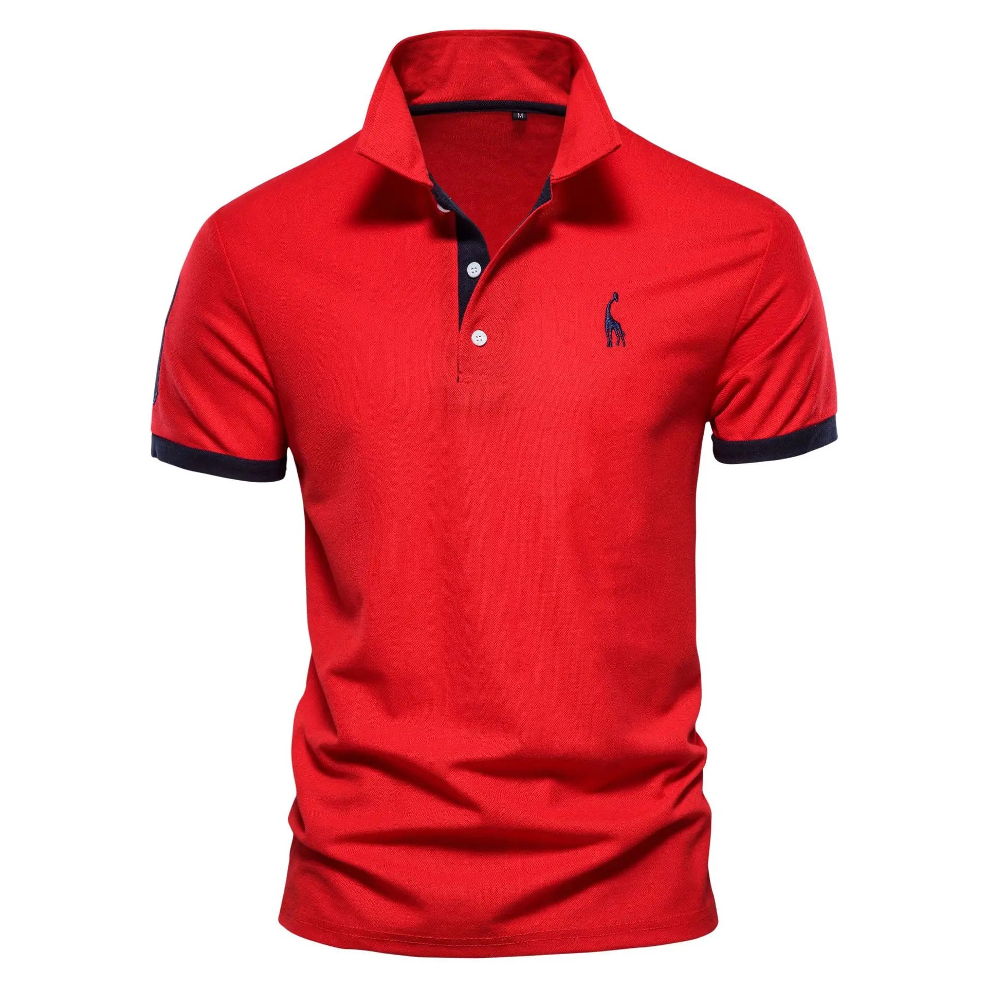 Men's polo shirt with contrasting collar – timeless polo for work, golf & leisure