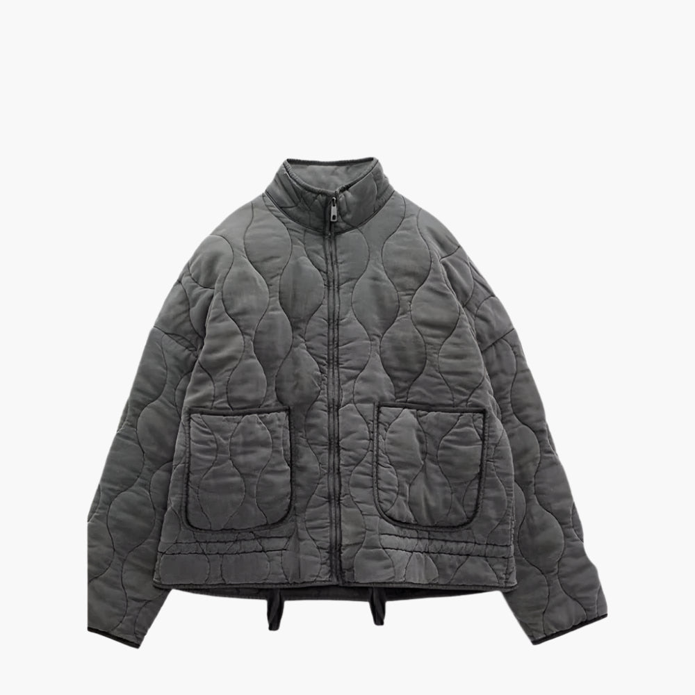 Women's Oversized Padded Jacket Winter 2024 – Trendy and Comfortable with Pocket and Zipper