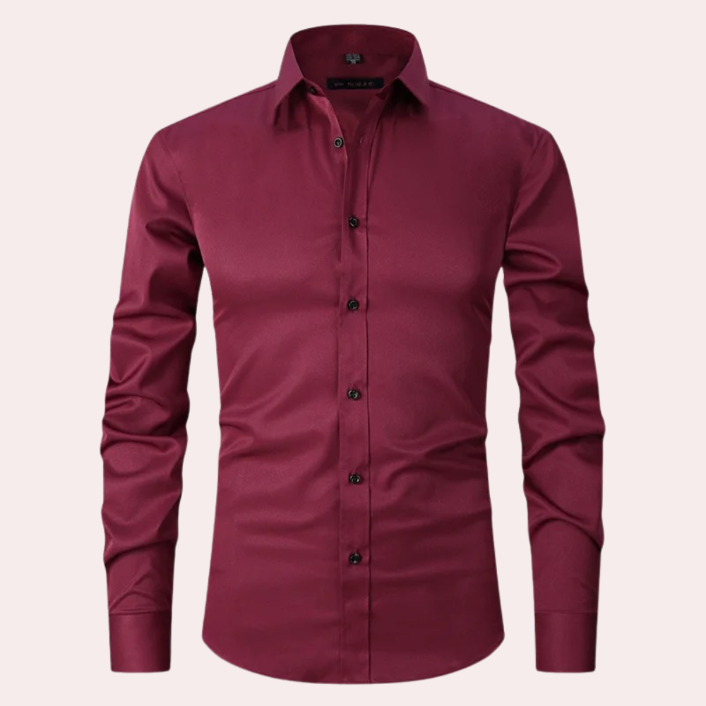 Men's Classic Stretch Shirt – Slim Fit, Business & Casual Stylish Shirt