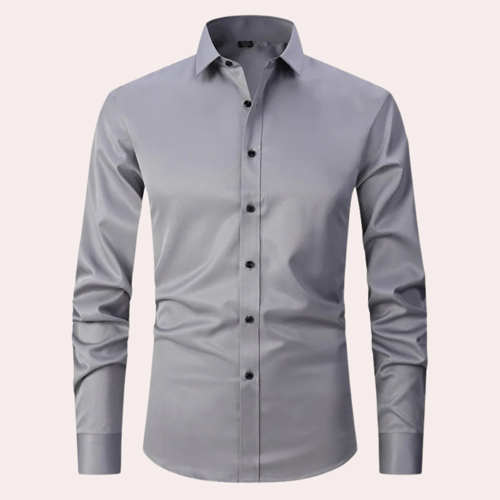 Men's Classic Stretch Shirt – Slim Fit, Business & Casual Stylish Shirt