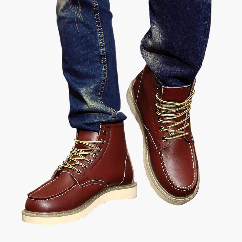Heren Retro Winterboots – Stijlvolle Outdoor Laarzen voor Koude Dagen