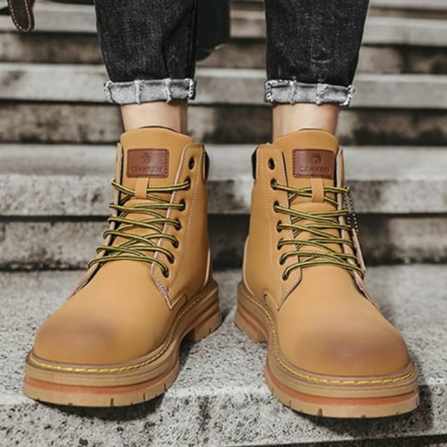 Heren Outdoor Enkelboots – Robuuste Mode Laarzen voor Avontuur en Dagelijks Gebruik