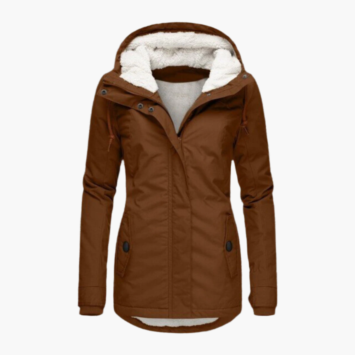 Women's Winter Jacket Sherpa Hoodie – Comfortable and Fashionable Outdoor Jacket