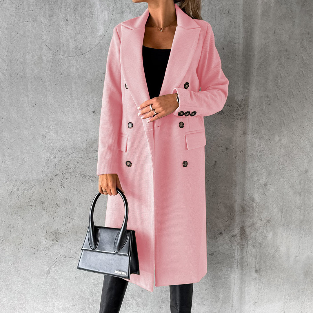 Women's Winter Coat Elegant Long Coat for Business and Casual Looks