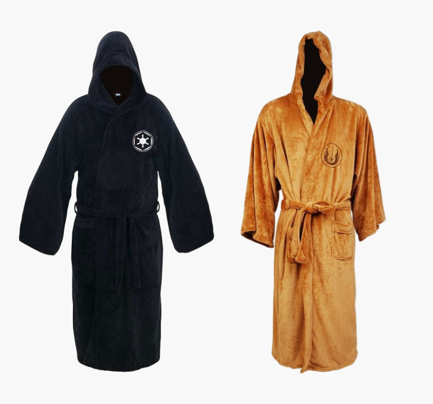 Men's Star Wars Bathrobe with Hood – Comfortable Cosplay Lounge Robe