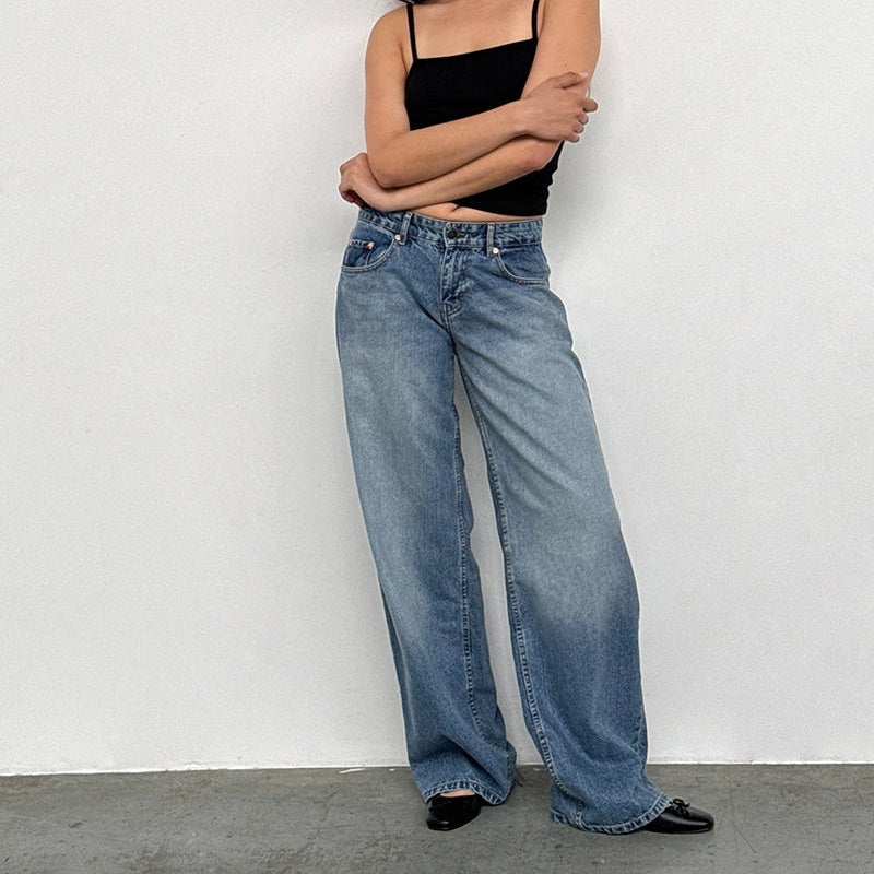 Vanessa – Wide Denim Pants with Feminine Cut