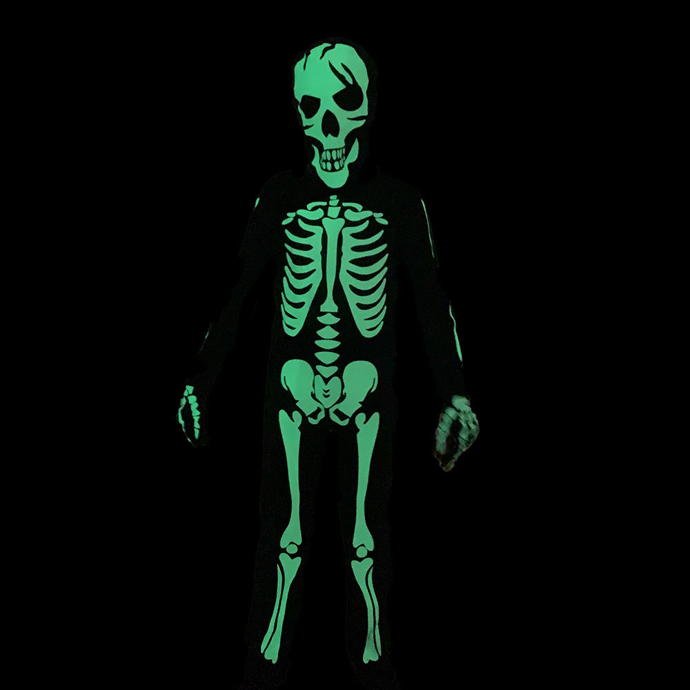 Halloween Glow-in-the-Dark Skeleton Costume Unisex Children's Costume