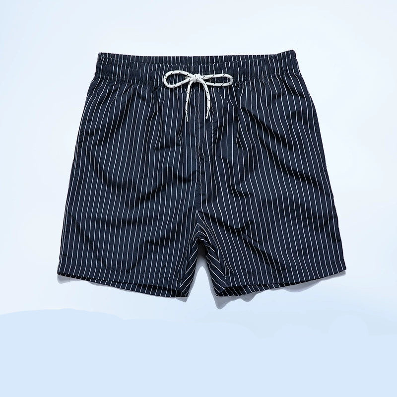 Men's Swim Shorts with Stripes – Comfortable Beach Shorts for Summer and Leisure Time