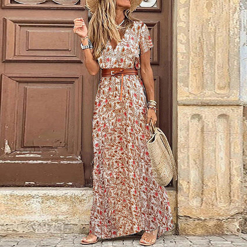 Dawn – Boho V-neck Floral Dress