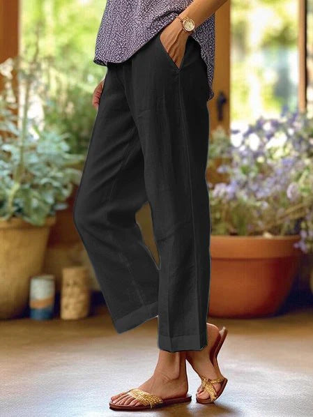 Women's Airy Summer Pants with Relaxed Fit
