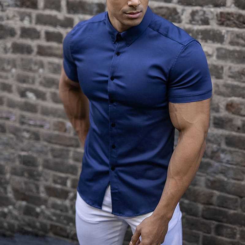 Patrick – Slim Fit Short Sleeve Cardigan for Men