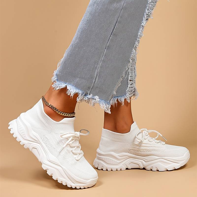 Women's Sneakers with Advanced Orthopedic Sole and Shock Absorption – Comfortable Walking Shoes for Daily Use