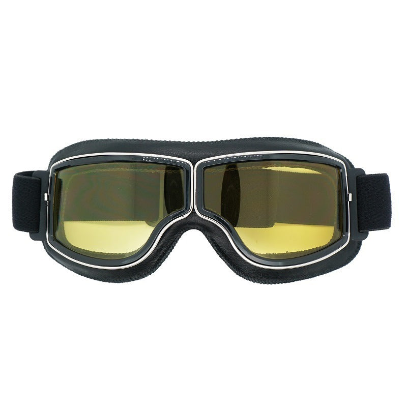 Unisex Retro Motorcycle Goggles – Protective Glasses for Motorcycling, Skiing, and Outdoor Adventures