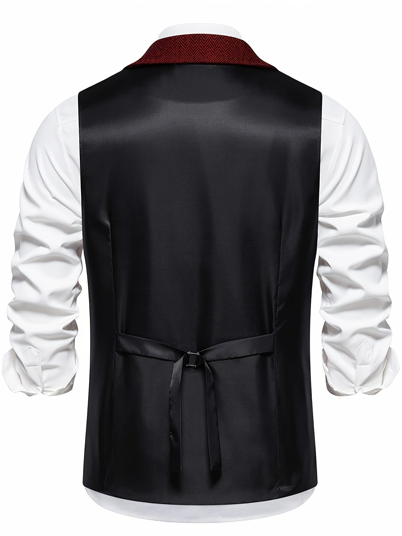 Men's Vest Retro Style Business Chic – Vest with Notched Collar