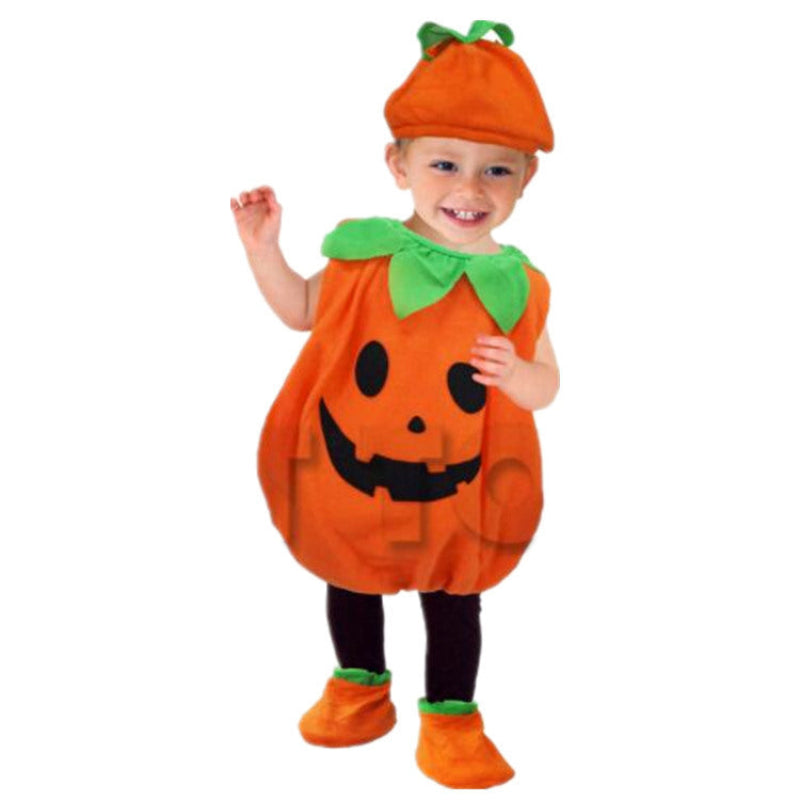 Halloween Children's Costume Pumpkin – Unisex Fancy Dress for Party and Trick-or-Treat