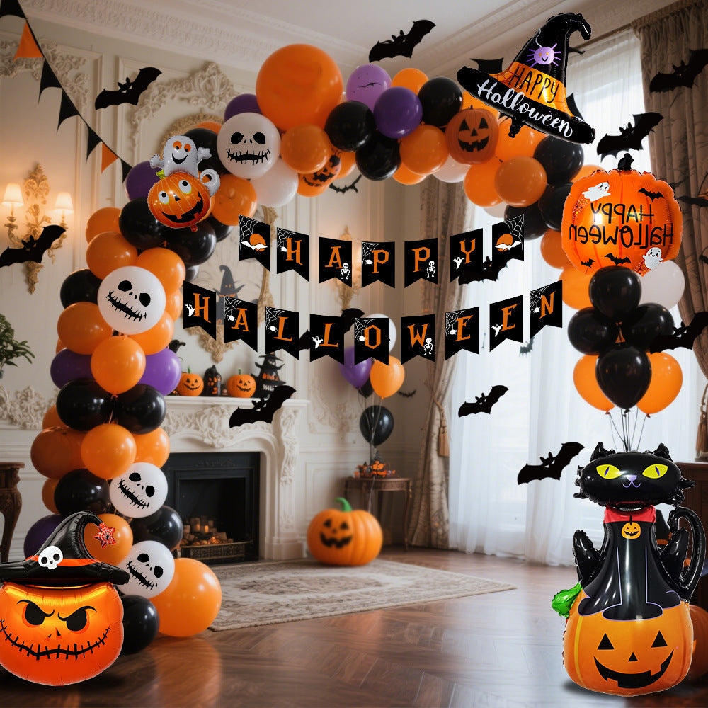 Halloween Balloon Set Decoration for Party & Celebration – Spooky Balloons and Garland