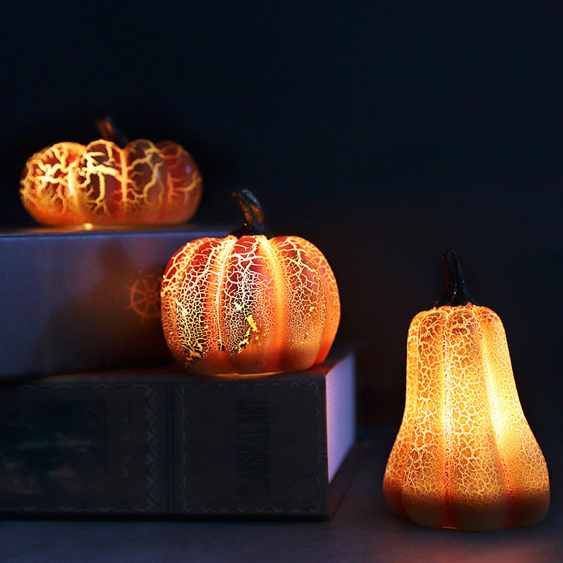 Halloween LED Decorative Pumpkin Lamps for Party & Spooky Atmosphere