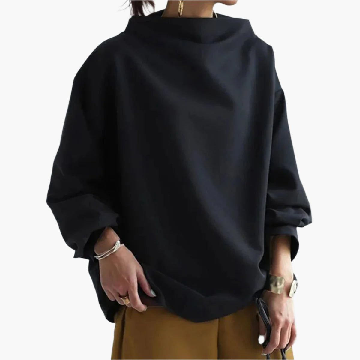 Women's Oversized Casual Sweater – Fashionable Comfortable Pullover for Daily Use