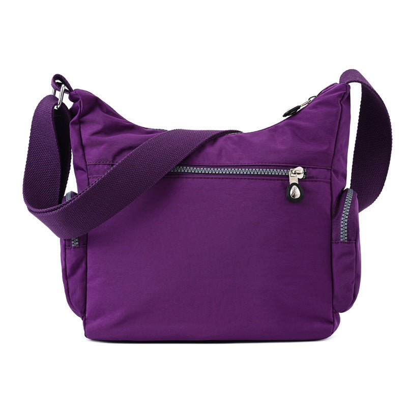 Women's multifunctional shoulder bag with zip pockets – ideal for daily use