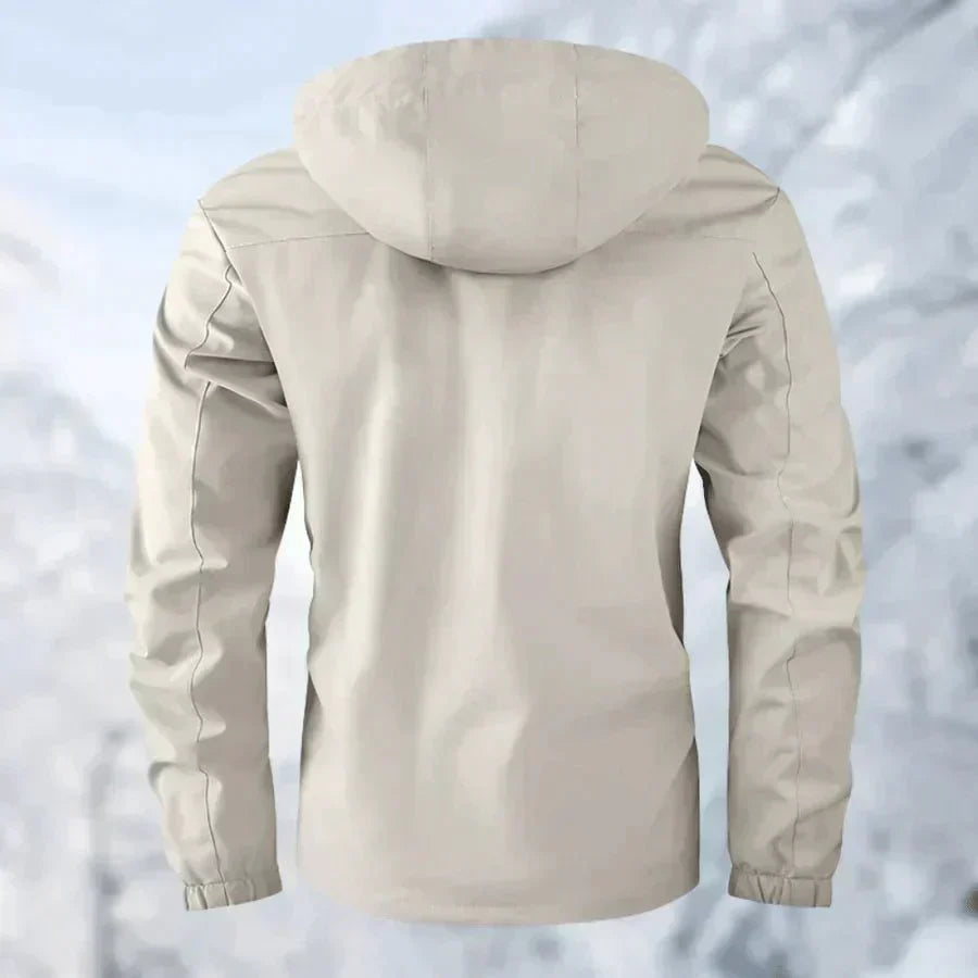 Men's Winter Outdoor Jacket – Windproof & Waterproof – Stylish Muller Jacket with Hood and Practical Pockets
