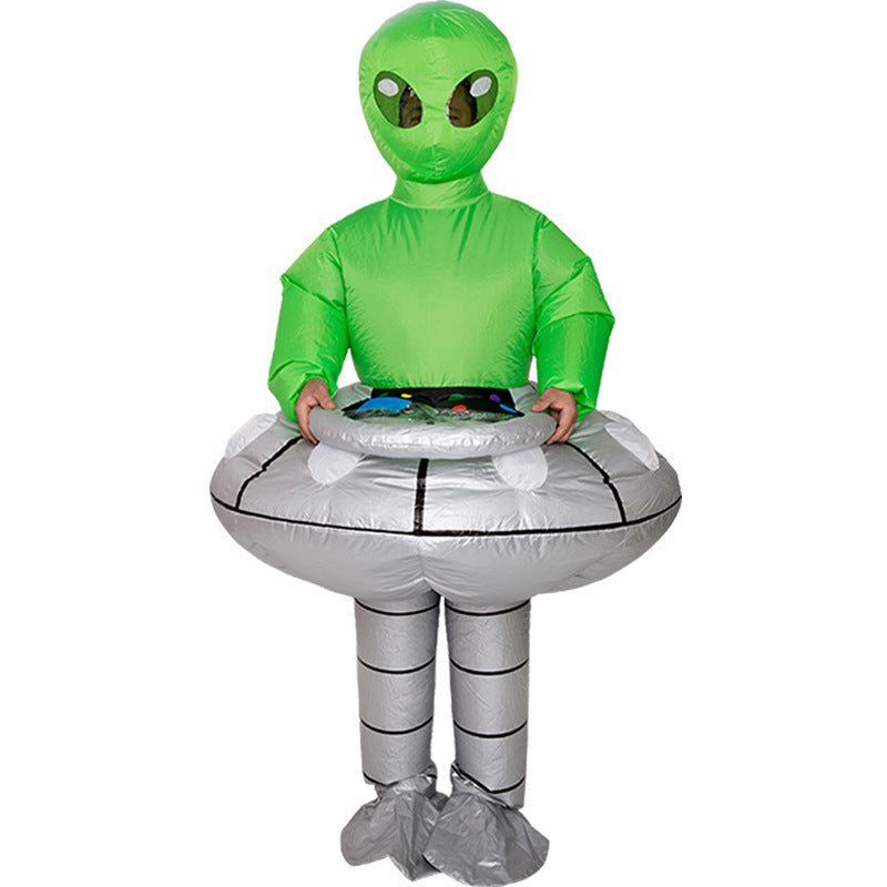 Halloween Children's Costume Inflatable Alien with UFO - Dress-up Suit