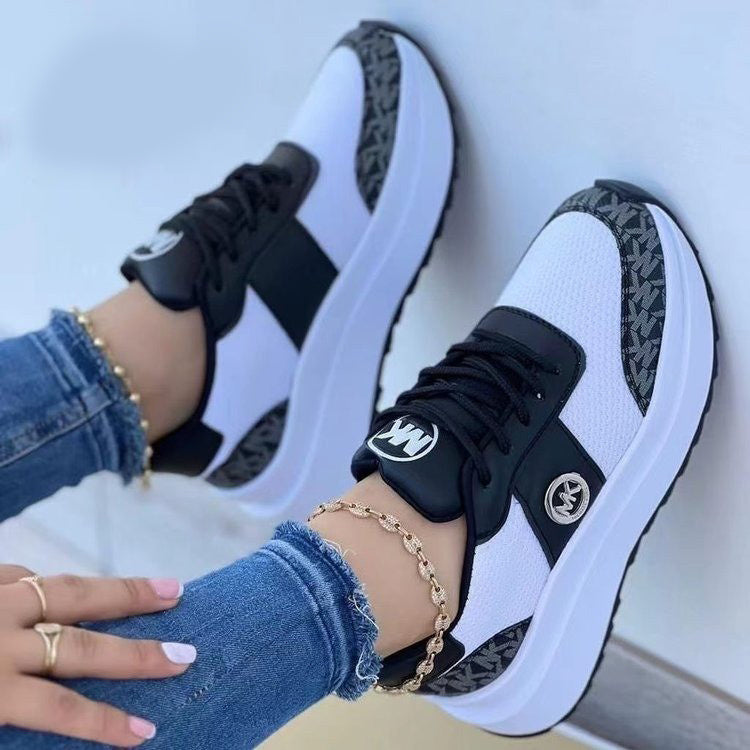 Ashley – Thick Sole Colorblocked Sneakers