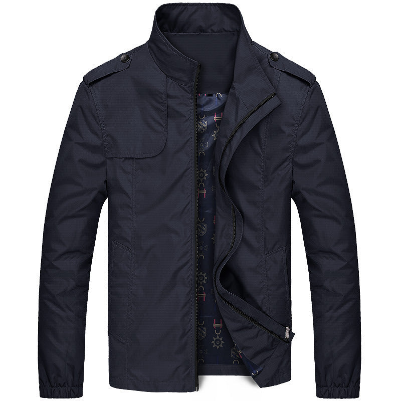 Men's Casual Slim Fit Jacket – Stylish Outdoor Leisure Jacket for Autumn