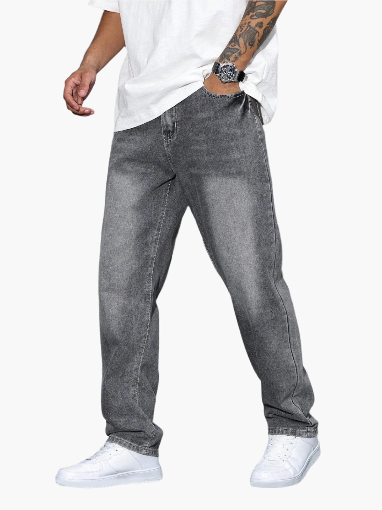 Men's Loose Casual Jeans Streetwear Comfortable Denim Pants