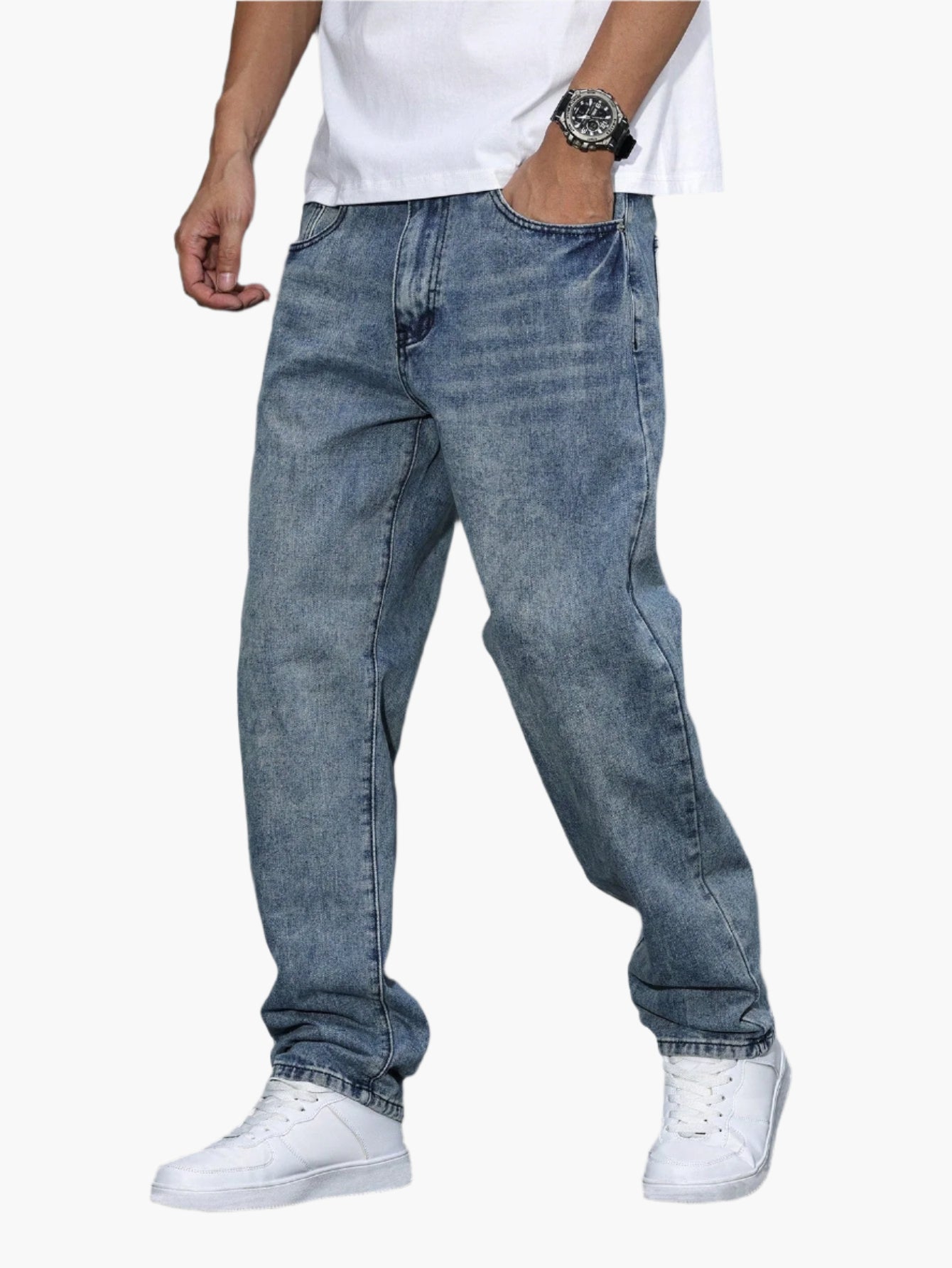 Men's Loose Casual Jeans Streetwear Comfortable Denim Pants